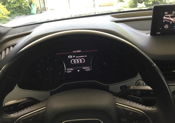 Audi Q7 cena 152000 przebieg: 72300, rok produkcji 2018 z Toruń małe 277